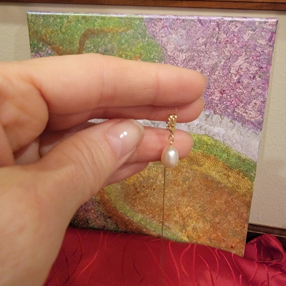 10k Gold pearl necklace - Picture 15 of 16